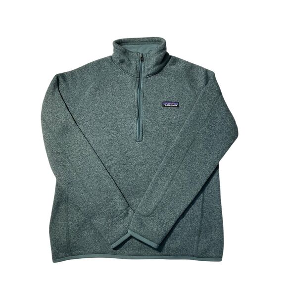 Patagonia green Better Sweater zip fleece pullover M - Check Picture for Flaws - - Picture 1 of 5